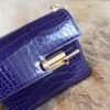 DDMode Factory Shiny Crocodile Verrou Mini 17CM M3 Blue Encre Gold Hardware