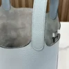 DDMode Factory Picotin Togo Linen blue Silver Hardware 18cm Full Handmade