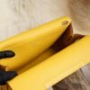 DDMode Factory Hermes Halzan 25CM 9D Jaune Amber Swift Leather Silver Hardware