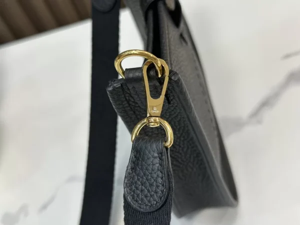 DDMode Hermès Mini Evelyne Togo Black Gold Hardware 16cm Full Handmade Ghw