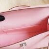 DDMode Whatsapp 3Q Rose Sakura Kelly Pochette 22CM Swift Leather Silver Hardware