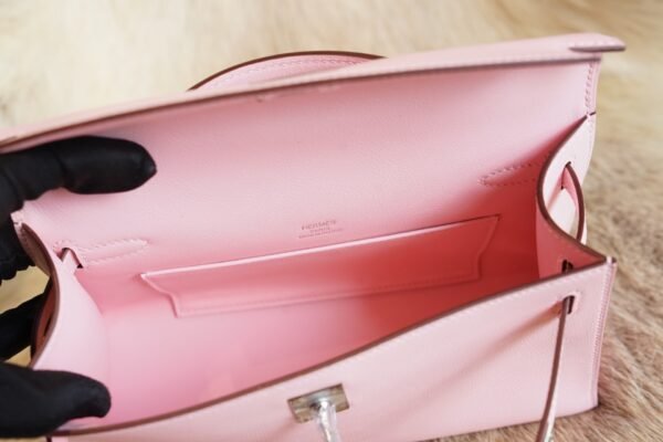 DDMode Whatsapp 3Q Rose Sakura Kelly Pochette 22CM Swift Leather Silver Hardware
