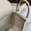 DDMode Factory Mini Lindy Togo Creamy White Gold Hardware 19cm Full Handmade