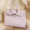DDMode Whatsapp Hermes Birkin 25CM 09 Mauve Pale Epsom Leather Silver Hardware