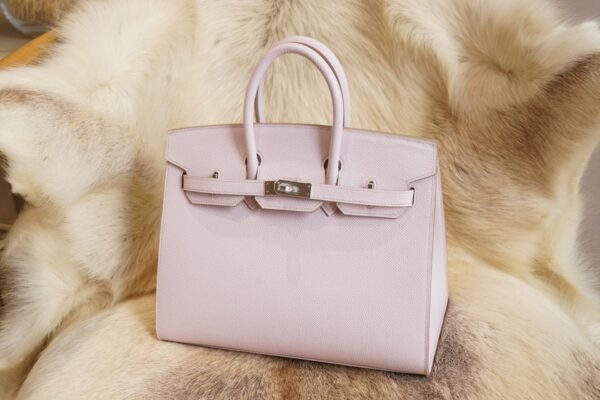 DDMode Whatsapp Hermes Birkin 25CM 09 Mauve Pale Epsom Leather Silver Hardware