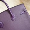 DDMode Hermes Touch Birkin 25CM Togo / Crocodile Leather 9G Amethyst Gold Hardware