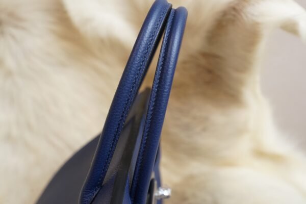 DDMode Hermes 73 Blue Saphir Togo Leather Birkin 30CM Silver Hardware