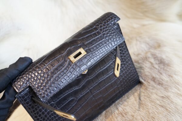DDMode Hermes Kelly Danse 22CM CK89 Nior Matte Crocodile Gold Hardware
