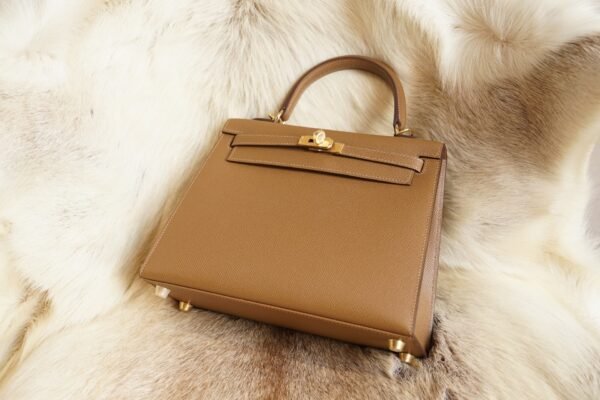 DDMode Hermes Kelly Sellier 25CM 3G Alezan Epsom Leather Gold Hardware