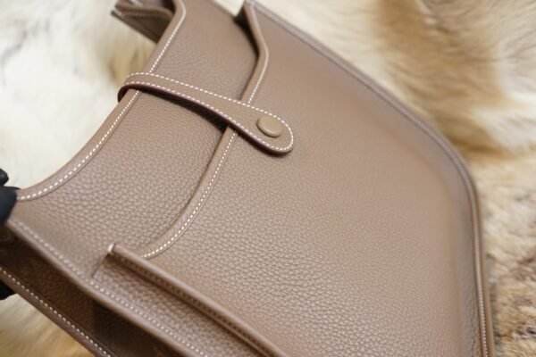 DDMode Wechat Hermes CK18 Etoupe Evelyne 29CM TC Leather Silver Hardware