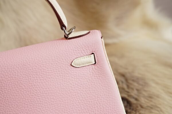 DDMode Whatsapp Hermes 3Q Rose Sakura / 8L Berton Togo Kelly 25CM Silver Hardware