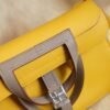 DDMode Factory Hermes Halzan 25CM 9D Jaune Amber Swift Leather Silver Hardware
