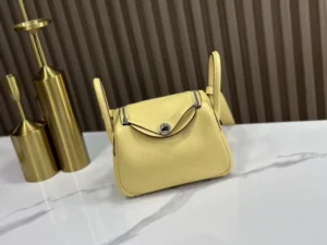 DDMode Factory Mini Lindy Togo Light Yellow Silver Hardware 19cm Full Handmade