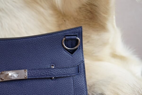 DDMode Hermes CK73 Blue Saphir Jypsiere 29CM Clemence Leather Silver Hardware