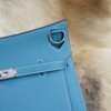 DDMode Factory Hermes Jypsiere 29CM 75 Blue Jean Clemence Silver Hardware