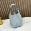 DDMode Factory Picotin Togo Linen blue Silver Hardware 18cm Full Handmade