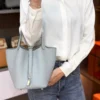 DDMode Factory Picotin Togo Linen blue Silver Hardware 18cm Full Handmade