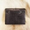 Hermes CK89 Nior Matte Crocodile Kelly Danse 22CM Silver Hardware