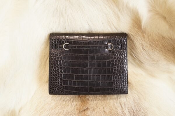 Hermes CK89 Nior Matte Crocodile Kelly Danse 22CM Silver Hardware