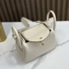 DDMode Factory Mini Lindy Togo Creamy White Gold Hardware 19cm Full Handmade