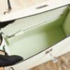 DDMode Whatsapp Hermes Kelly 25CM 0S Vert Fizz Epsom Leather Silver Hardware