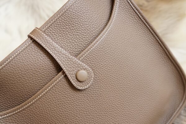 DDMode Wechat Hermes CK18 Etoupe Evelyne 29CM TC Leather Silver Hardware