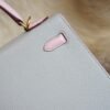 DDMode Hermes T0 Blue Brume / 3Q Rose Sakura Chevre Kelly 25CM Brush Gold