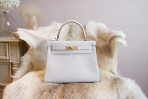 DDMode Whatsapp Hermes Kelly Retourne 28CM CK80 Gris Pearl Evercolor Gold Hardware
