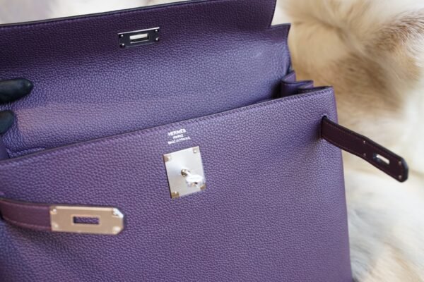 DDMode Hermes P9 Anemone Togo Leather Kelly Retourne 32CM Silver Hardware