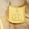 DDMode Factory Hermes 0Y Lemoncello Clemence Evelyne Mini 17CM Silver Hardware