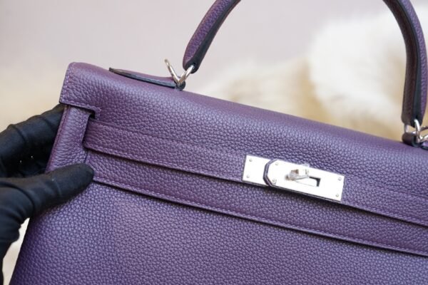 DDMode Hermes P9 Anemone Togo Leather Kelly Retourne 32CM Silver Hardware