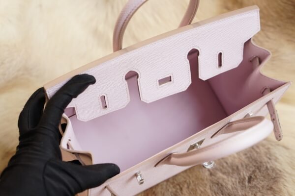 DDMode Whatsapp Hermes Birkin 25CM 09 Mauve Pale Epsom Leather Silver Hardware