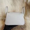 DDMode Hermes Mini Lindy 19CM CK80 Gris Pearl Clemence Gold Hardware