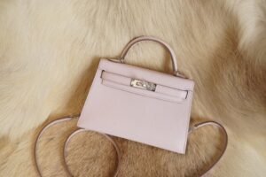 DDMode Factory Hermes 09 Mauve Pale Mini Kelly 19CM Epsom Silver Hardware