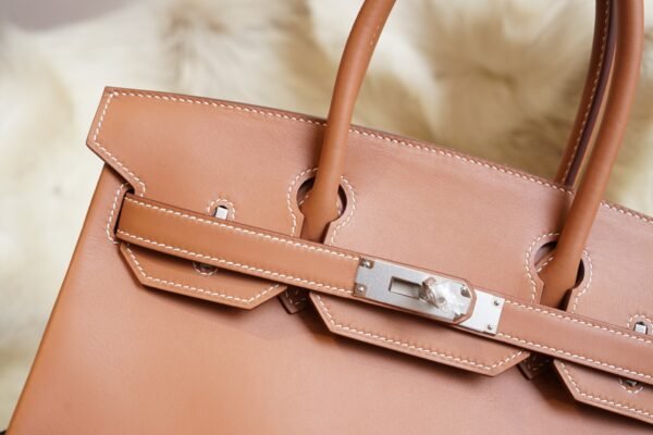 DDMode Wechat Hermes Birkin 30CM CK37 Gold Jonathan Leather Silver Hardware
