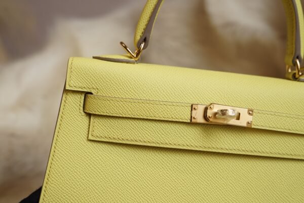 DDMode Wechat Hermes 9R Lime Epsom Leather Kelly 25CM Gold Hardware