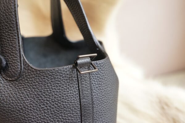 DDMode Hermes Picotin 18CM So Black CK89 Nior Clemence Leather Black Hardware