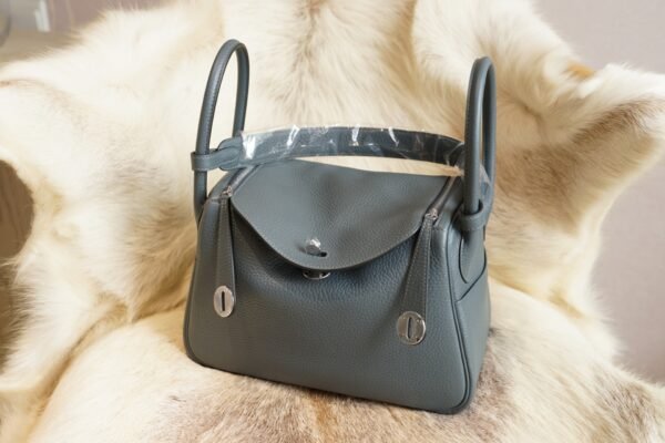 DDMode Factory Hermes Y7 Blue Orage Clemence Leather Lindy 26CM Silver Hardware