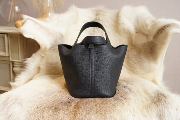 DDMode Hermes Picotin 18CM So Black CK89 Nior Clemence Leather Black Hardware