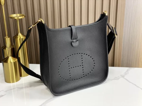 DDMode Hermès Evelyne Black Gold Hardware 29cm Full Handmade Ghw