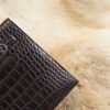 Hermes CK89 Nior Matte Crocodile Kelly Danse 22CM Silver Hardware