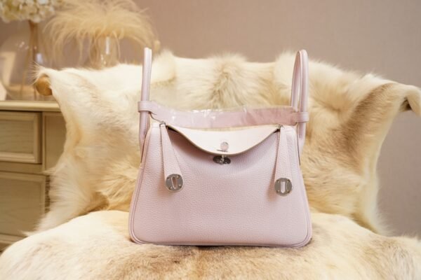 DDMode Factory Hermes 09 Mauve Pale Clemence Lindy 26CM Silver Hardware