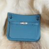 DDMode Factory Hermes Jypsiere 29CM 75 Blue Jean Clemence Silver Hardware