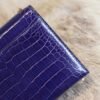 DDMode Factory Shiny Crocodile Verrou Mini 17CM M3 Blue Encre Gold Hardware