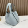 DDMode Factory Picotin Togo Linen blue Silver Hardware 18cm Full Handmade