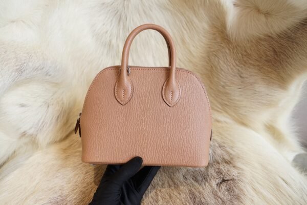 DDMode Wechat Hermes 2J Quebracho Chevre Leather Bolide Mini 18CM Silver Hardware