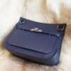 DDMode Hermes CK73 Blue Saphir Jypsiere 29CM Clemence Leather Silver Hardware