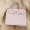 DDMode Whatsapp Hermes Birkin 25CM 09 Mauve Pale Epsom Leather Silver Hardware