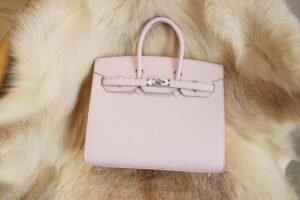 DDMode Whatsapp Hermes Birkin 25CM 09 Mauve Pale Epsom Leather Silver Hardware