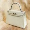 DDMode Whatsapp Hermes Kelly 25CM 0S Vert Fizz Epsom Leather Silver Hardware